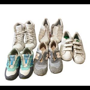 Designer Sneaker mix lot 5 pair mix size little girl adidas new balance